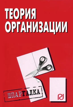 Коллектив авторов Теория организации: Шпаргалка обложка книги