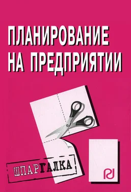 Коллектив авторов Планирование на предприятии: Шпаргалка обложка книги