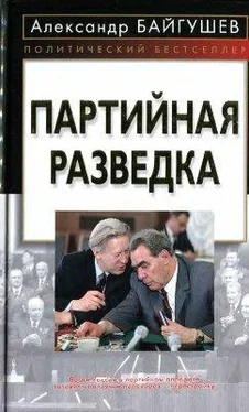 Александр Байгушев Партийная разведка обложка книги