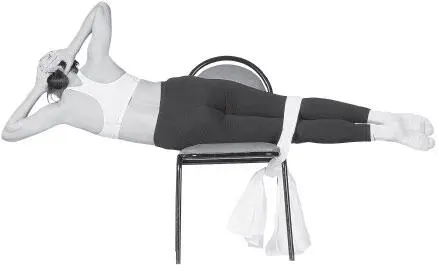 Медленно делаем боковые наклоны вниз затем так же медленно поднимаемся вверх - фото 160