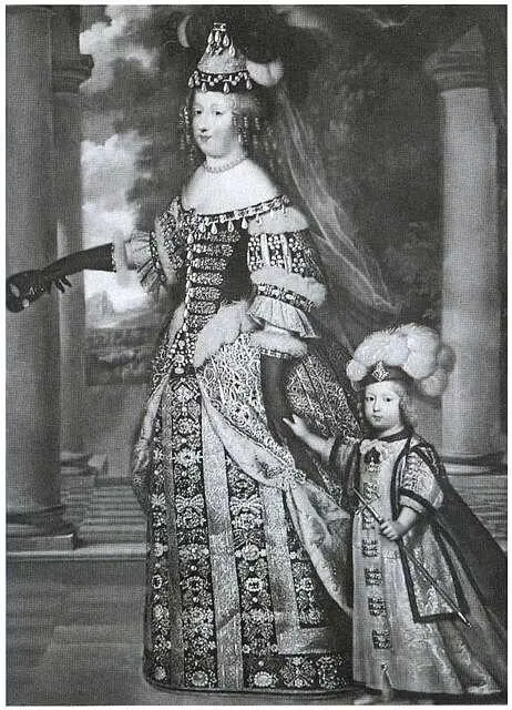 Королева Мария Терезия с Великим дофином П Мильяр После 1661 г Людовик В - фото 13