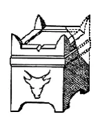 Рогатый алтарь вырезанный из одного куска базальта с применением металлических - фото 29