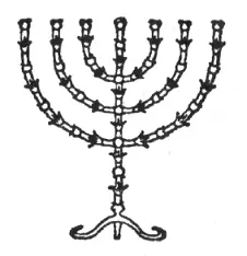 Золотая менора отлитая в соответствии с указаниями Бога которые приведены в - фото 54