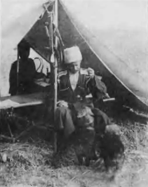 Офицер 3го Черноморского полка 1916 г Казаки у сотенного значка - фото 12