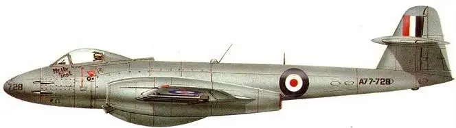 Meteor Mk8 из 77 аэ RAAF Meteor Mk8 Haleetorm принадлежавший одному из - фото 87