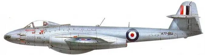 Meteor Mk8 Haleetorm принадлежавший одному из лучших австралийских пилотов - фото 88