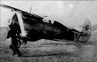 Иоребитель И153 72го САП ВВС СФ Аэродром Ваенга1 лею 1941 г Истребитель - фото 49