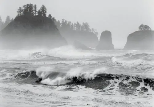 This seascape was made at about 100 pm while crashing surf pounded the shore - фото 248