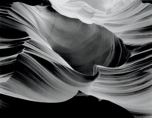 I see the gracefully sweeping lines of the slit canyons as metaphors of cosmic - фото 5