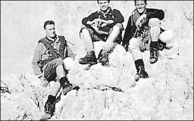 10 Пауль Кантиолер Хайндл Месснер и я после восхождения на Розенгартеншпитце - фото 10