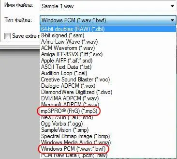 В опциях формата Windows PCMпо умолчанию выбран лучший вариант так что просто - фото 44