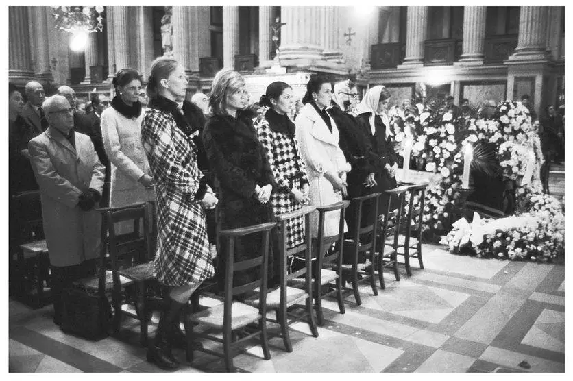 59 Gabrielles funeral mass in the Madeleine church January 13 1971 her - фото 65
