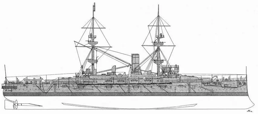 ГаннибалВнешний вид корабля по состоянию на 1898 г Юпитер Вступил в - фото 45