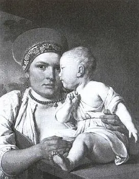 Кормилица с ребенком Художник АГ Венецианов Эскиз женского костюма для - фото 19