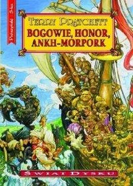 Terry Pratchett Bogowie, honor, Ankh-Morpork обложка книги