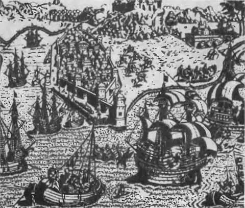 Отправка кораблей в Америку из гавани СанЛукар XVI в Титульный лист - фото 71