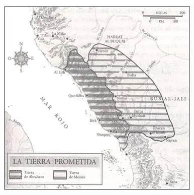 Si se proyectan en el mapa los límites de la Tierra Prometida bíblica - фото 3