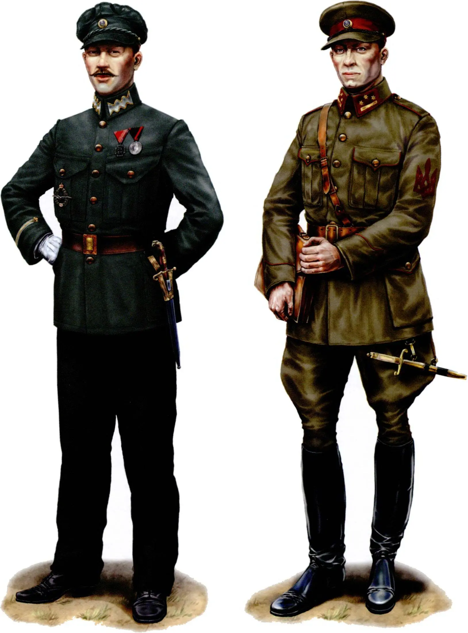 Поручник авіації Галицької Армії в парадному однострої Осінь 1919 р - фото 24