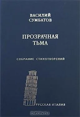 Василий Сумбатов Прозрачная тьма: Собрание стихотворений обложка книги