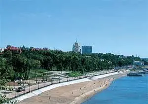 Вид со смотровой площадки на набережную Центральная площадь Ленина место где - фото 108