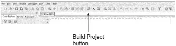 Figure 539 Build Project button Step 6 If the compilation is successful a - фото 143