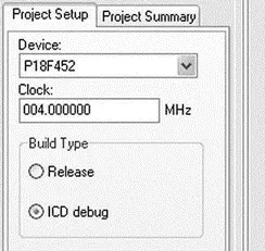 Figure 554 Select the ICD Debug Step 4 Click the Build Project icon to - фото 158