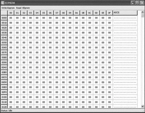 Figure 560 Display of EEPROM memory View the RAM Window The mikroICD RAM - фото 164