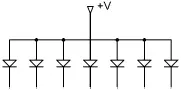 Figure 624 Common anode configuration In this project a Kingbright SA5211 - фото 196