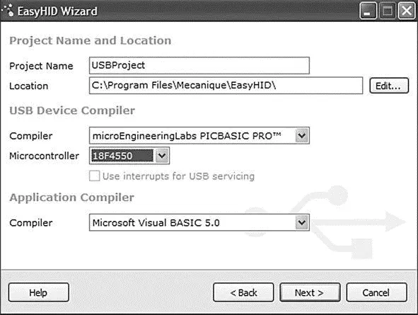 Figure 816 EasyHID output folder microcontroller type and host compiler - фото 268