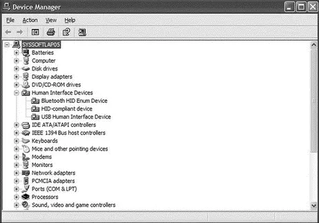 Figure 826 Device manager display showing the USB devices Enter data into the - фото 278