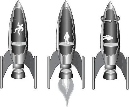 Рис 42Изолированный космический корабль Слева направо свободное падение - фото 12