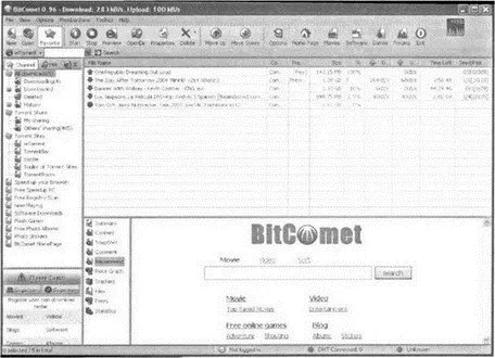 Рис 1029 Торрентклиент BitComet Качаем файлы из Интернета Кроме того - фото 106