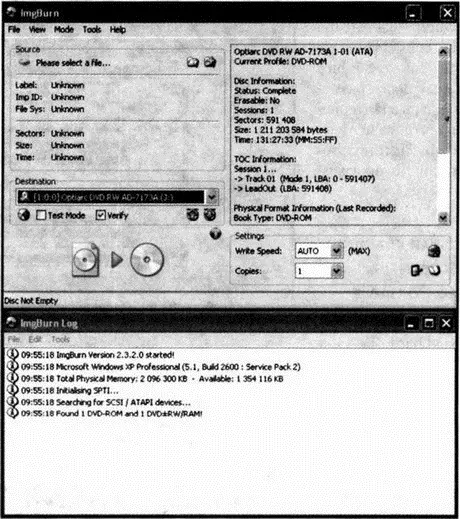 Рис 1053 ImgBurn портативная программа для записи CD и DVD Особенность - фото 130