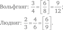 Если у Вольфганга 8 евро а у Людвига 9 евро то части их сумм становятся - фото 101
