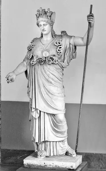 Мраморная скульптура богини Афины из коллекции Фарнезе Римская копия - фото 24