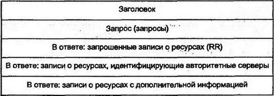 Рис 128Общий формат сообщения DNS 12161 Секция заголовка Секция - фото 156