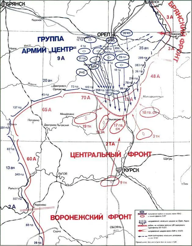 Войска противоборствующих сторон в полосе обороны Центрального фронта 512 - фото 7