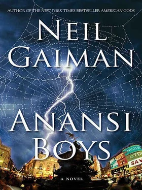 Neil Gaiman Anansi Boys обложка книги