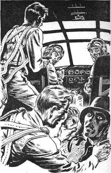 The pilot cringed forward while the copilot turned about Stan circled his neck - фото 1