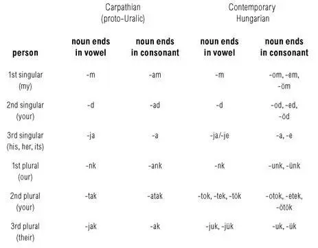Verb conjugationLike its modern descendents such as Finnish and Hungarian - фото 11