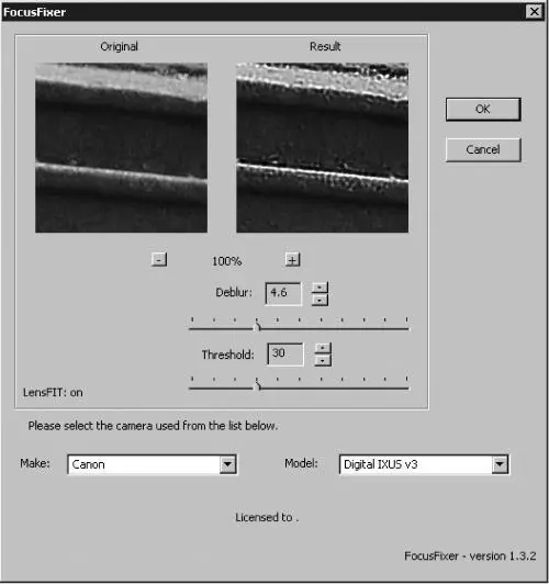 Рис 937 Настройки фильтра FocusFixer Наведение резкости TrueBlur - фото 386