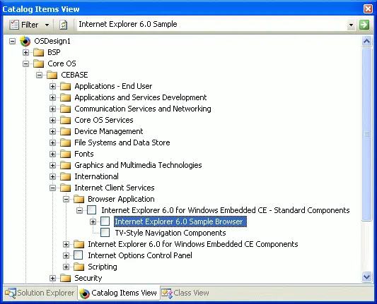 Figure 110Including the Internet Explorer 60 Sample Browser catalog item in - фото 10