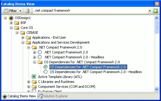 Figure 111Adding the OS Dependencies for NET Compact Framework 20 catalog - фото 11