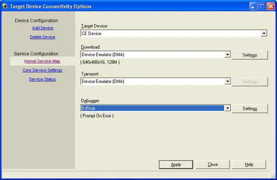 Figure 29Setting Target Device Connectivity Options Change the Emulator - фото 20