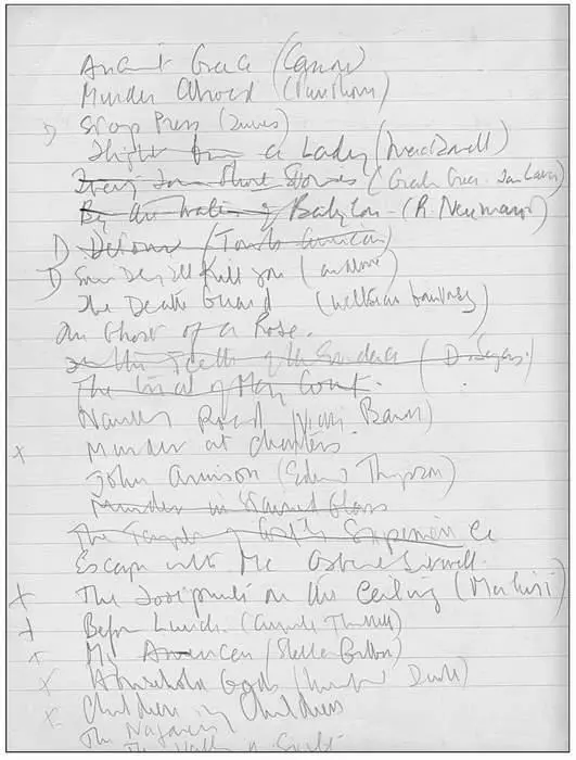 One of the many lists of books scattered throughout the Notebooks this one - фото 10