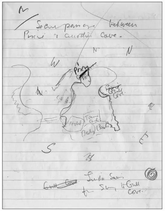 This sketch from Notebook 39 shows the mainland and the island complete with - фото 69