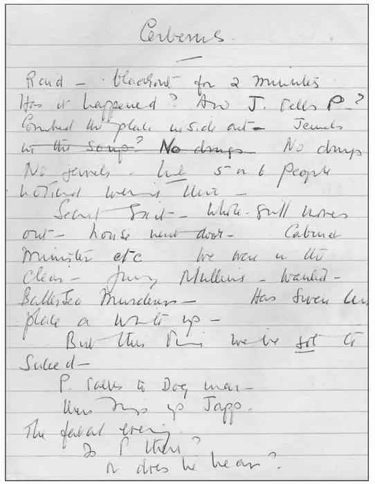 Two pages showing the two sets of notes for The Capture of Cerberus The - фото 85