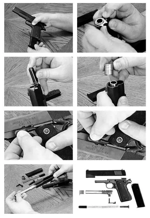 Рис 8 Неполная разборка пистолета Кольт М1911 Неавтоматический - фото 13