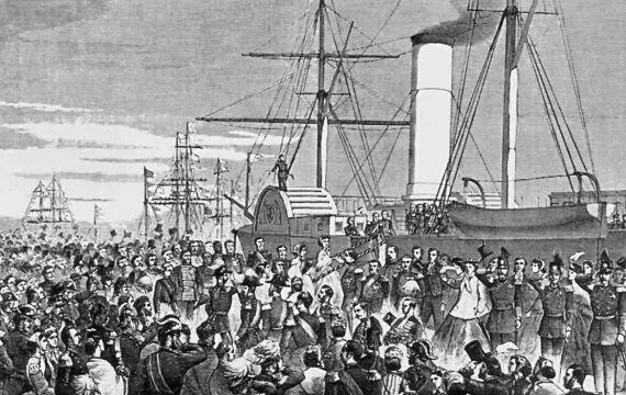 Проводы принцессы Дагмар из Копенгагена 14 сентября 1866 г Прибытие - фото 78