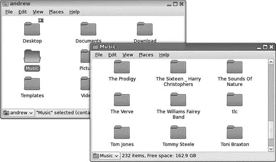 FIGURE 24 Keep track of which folders are open by looking at the folder icons - фото 34